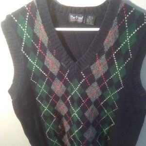 ParFour Black Checkerboard Vest